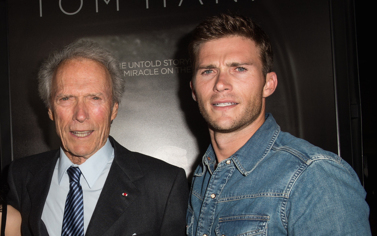 Actor and Director Clint Eastwood with his son Scott Eastwood