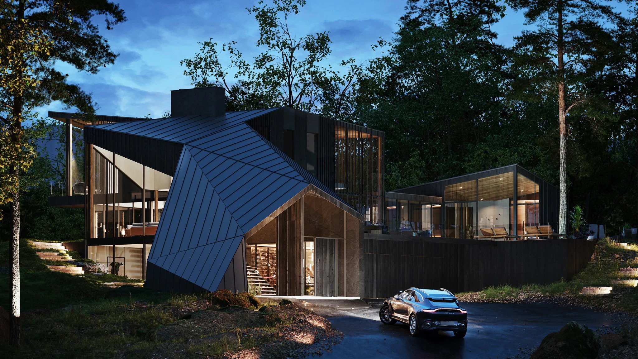 Aston Martin’s private residence from the outside