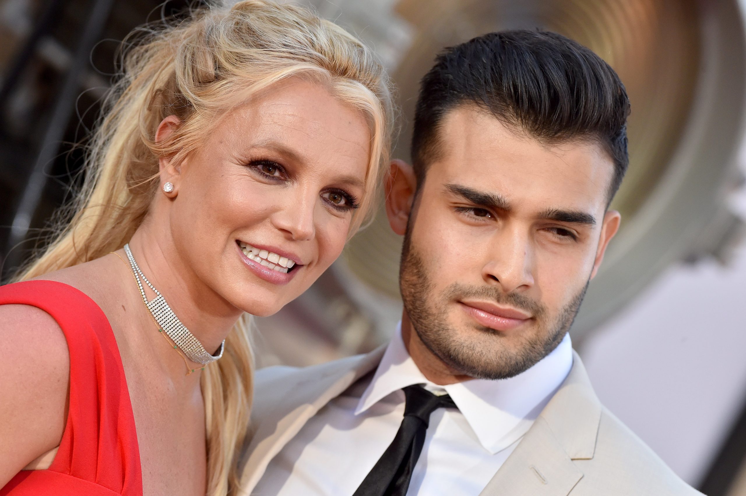 Sam Asghari and Britney Spears